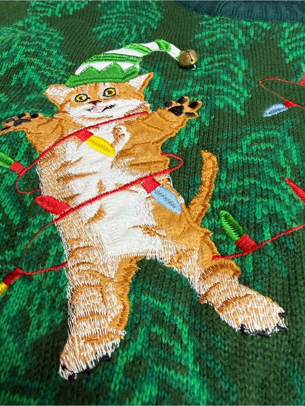 Blizzard Bay Mens Ugly Christmas Sweater Crazy Cats size XL